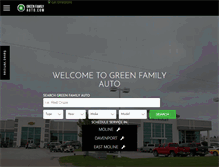 Tablet Screenshot of greenfamilyauto.com